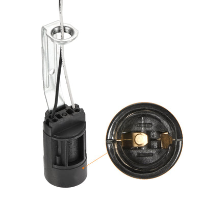 Harfington Bulb Socket Plastic Bulb Candle Lamp Holder with Lamp Pipe Nut and Wire for Bulb