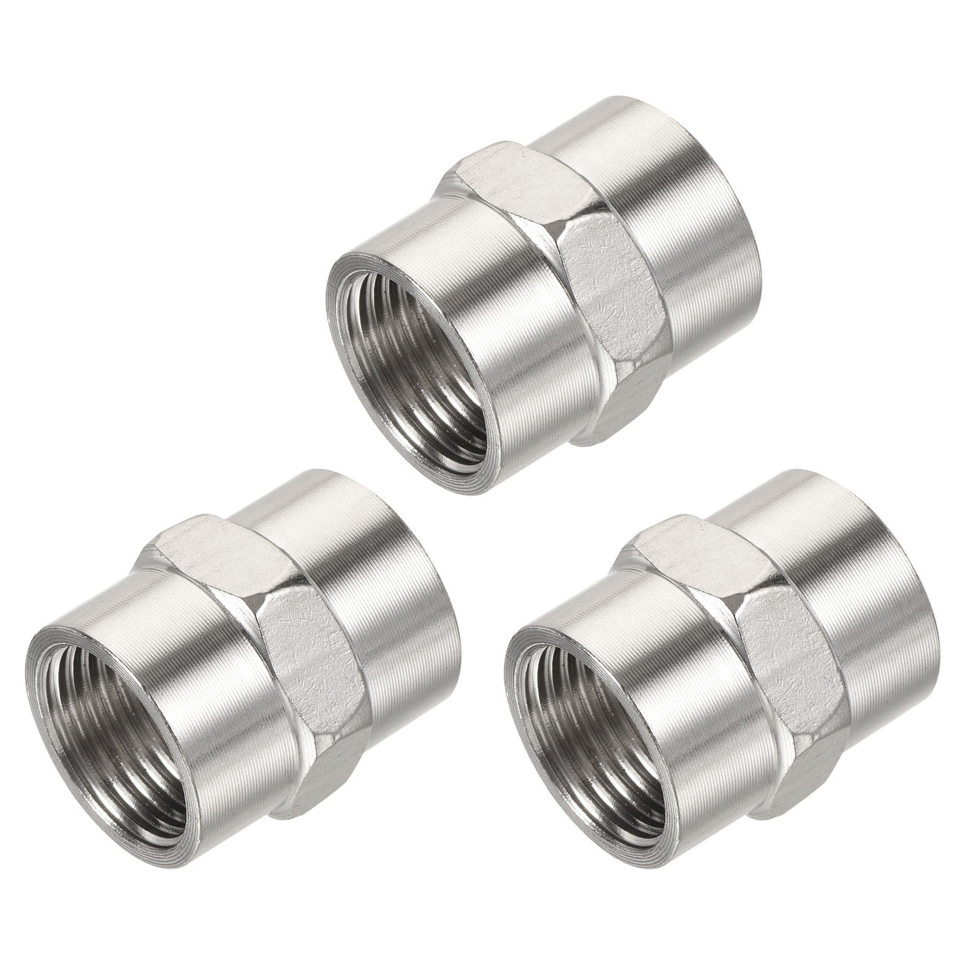 Stainless Steel Pipe Fitting, Female to Female Thread Hex Connector ...
