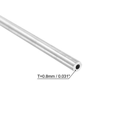 Harfington Uxcell 304 Stainless Steel Round Tube 12mm OD 0.3mm Wall Thickness 300mm Length