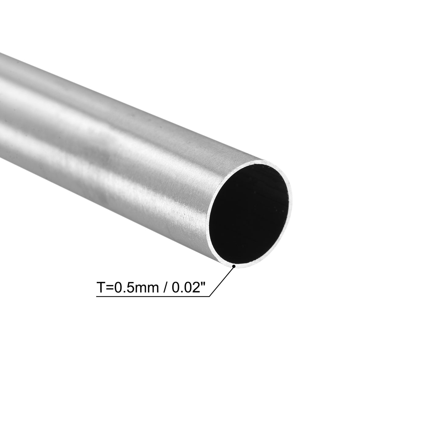 Uxcell Uxcell 304 Stainless Steel Round Tube 12mm OD 0.3mm Wall Thickness 300mm Length