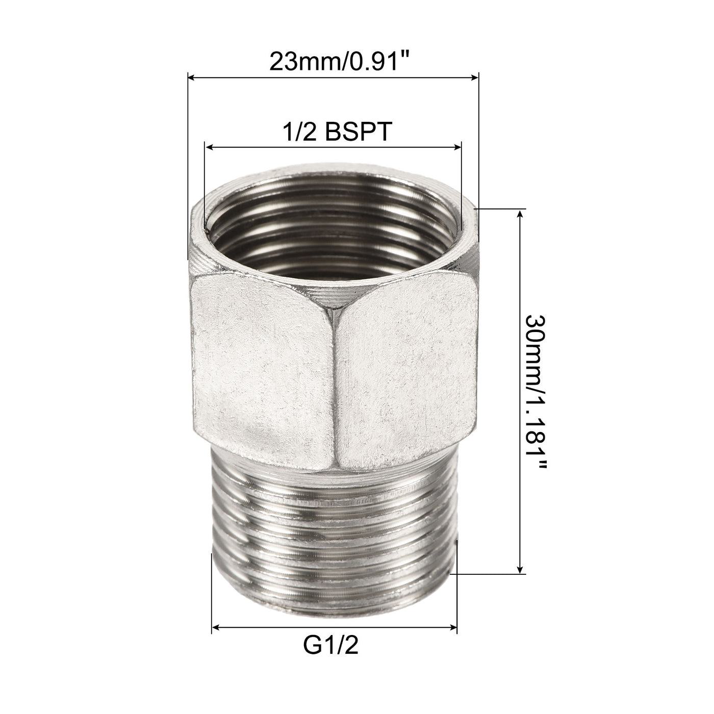 Harfington Hex Reducer Pipe Fitting Female to Male Thread Connector Adapter