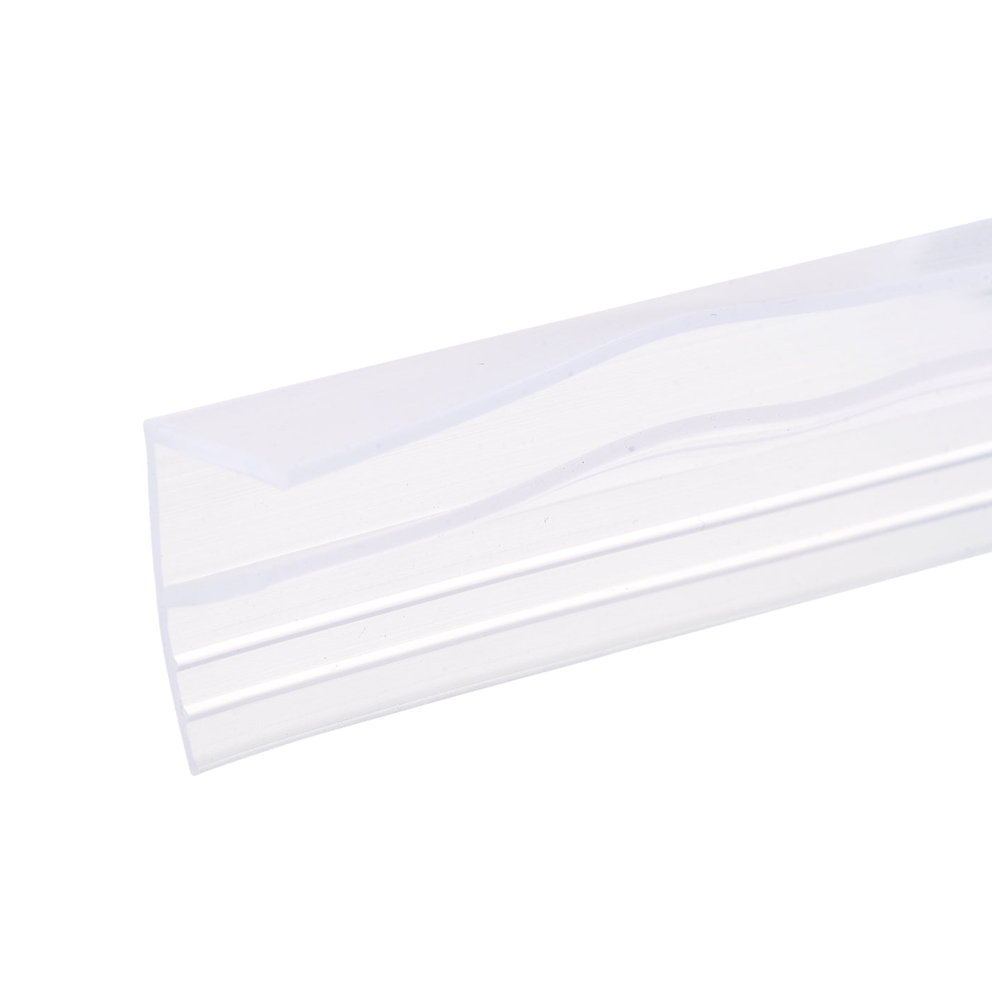 Uxcell Uxcell Frameless Glass Shower Door Sweep 59.06" for 3/8"(10mm) Glass F-Type Seal Strip