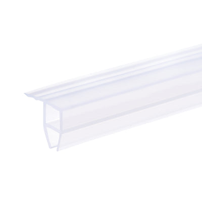 Harfington Uxcell Frameless Glass Door Sweep 59.06" for 5/16"(8mm) Glass Corner-Type Seal Strip