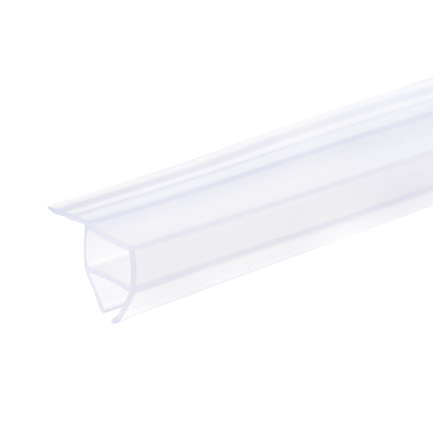 Uxcell Uxcell Frameless Glass Door Sweep 137.8" for 3/8"(10mm) Glass Corner-Type Seal Strip