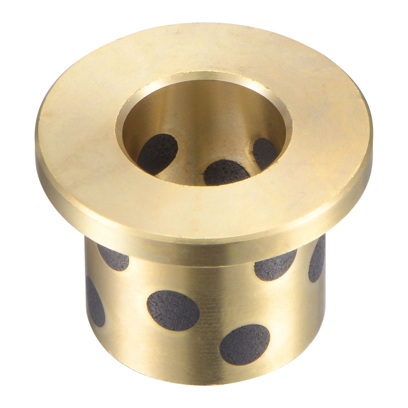 uxcell Uxcell Flanged Sleeve Bearings Wrapped Oilless Bushings Brass