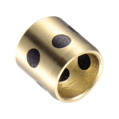 Harfington Uxcell Sleeve Bearings Wrapped Oilless Bushing Brass Graphite