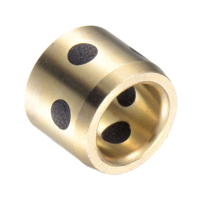 Harfington Uxcell Sleeve Bearings Wrapped Oilless Bushings Brass Graphite