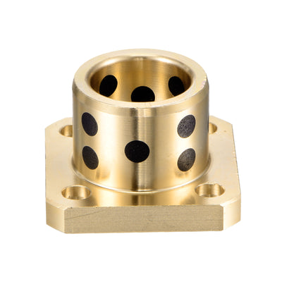 Harfington Uxcell Sleeve Bearings Square Flanged Wrapped Oilless Bushings