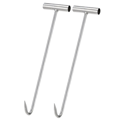 uxcell Uxcell T-Handle Meat Boning Hook, Stainless Steel T Hooks for Kitchen Butcher Shop Restaurant