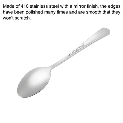 Harfington Metal Spoons, Stainless Steel Spoon for Home Kitchen Restaurant