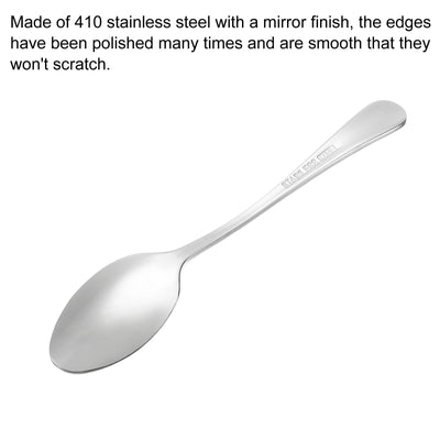 Harfington Metal Spoons Stainless Steel Spoon for Home Kitchen