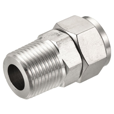 Harfington Compression Tube Fitting Thread Straight Coupling Adapter
