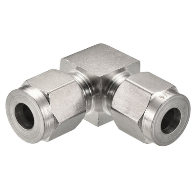 Harfington Compression Tube Fitting Steel Straight Coupling Adapter