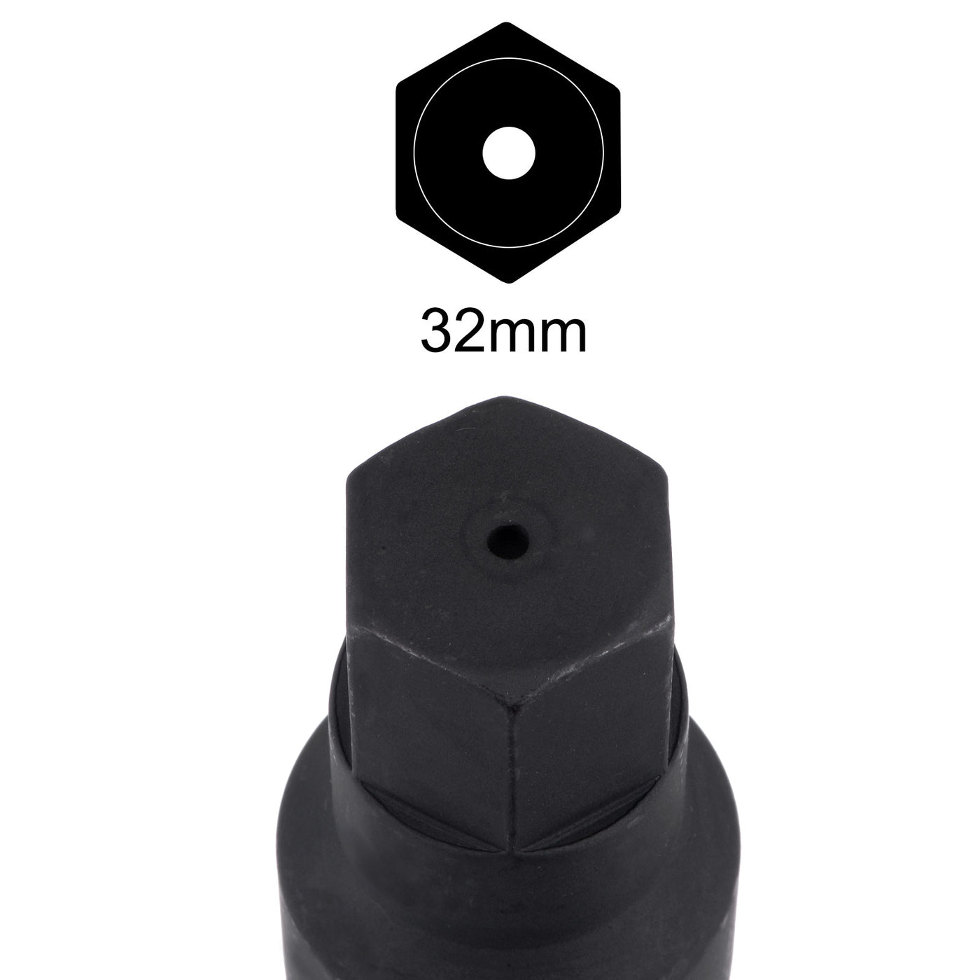 uxcell Uxcell Impact Hex Bit Socket, CR-MO Steel Metric Sizes