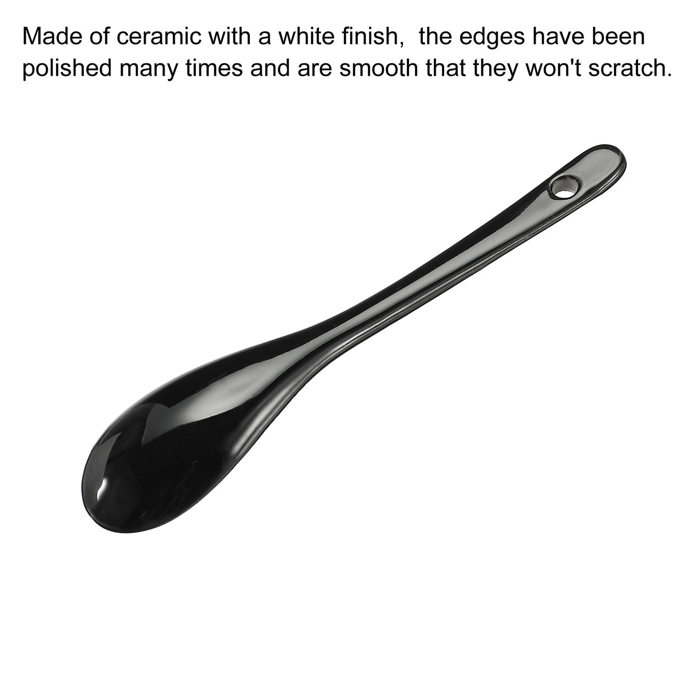 Harfington Ceramic Spoons Spoon Stirring Spoons for Restaurant