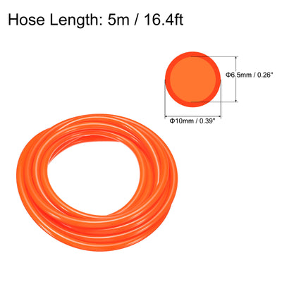Harfington Pneumatic PU Air Hose Pipe Kit, Tube Connector with Push to Connect Fitting