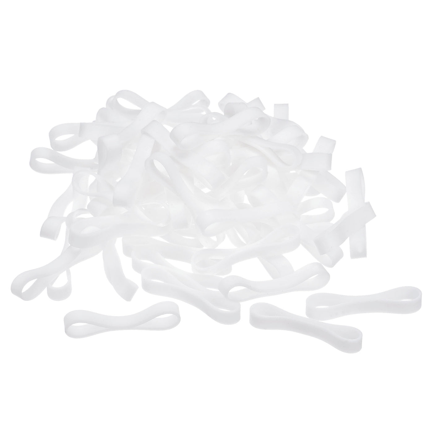 Harfington Silicone Rubber Bands Rings Non-slip for Wire Cord Cable Wrapping, Bundle