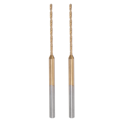 Harfington Uxcell Micro Engraving Drill Bits, High-Speed Steel Titanium Coated