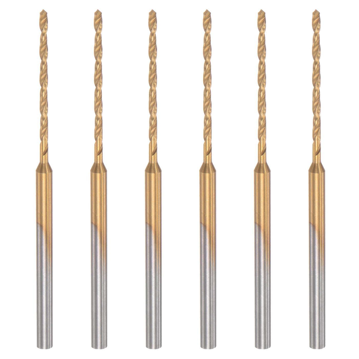 uxcell Uxcell Micro Engraving Drill Bits, High-Speed Steel, Titanium Coated
