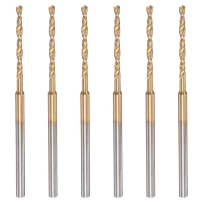 Harfington Uxcell Micro Engraving Drill Bits, High-Speed Steel, Titanium Coated