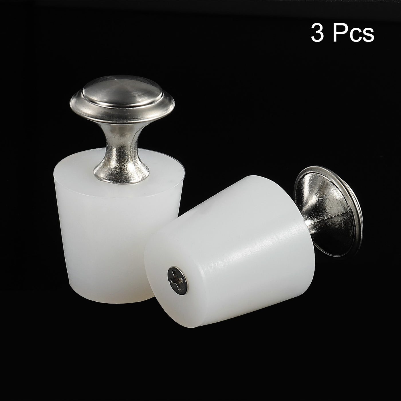 Harfington Silicone Rubber Tapered Plug with Handle 11mm to 15.5mm Solid White 3 Pieces