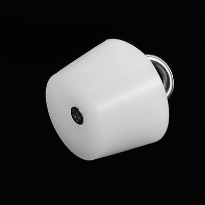 Harfington Silicone Rubber Tapered Plug with Ring 11mm to 15.5mm Solid White
