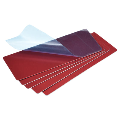 Harfington Uxcell Blank Metal Card 85mm x 50mm x 1mm Anodized Aluminum Plate Black 5 Pcs