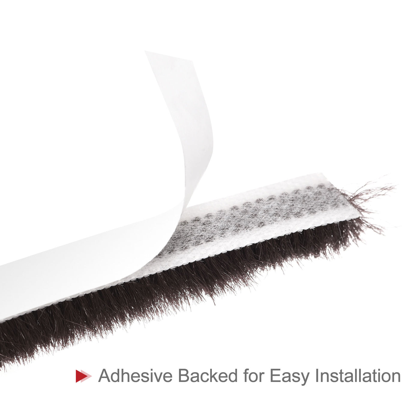 uxcell Uxcell Weather Stripping Brush Self-Adhesive Seal Weatherstrip Sweep Brush for Door Window