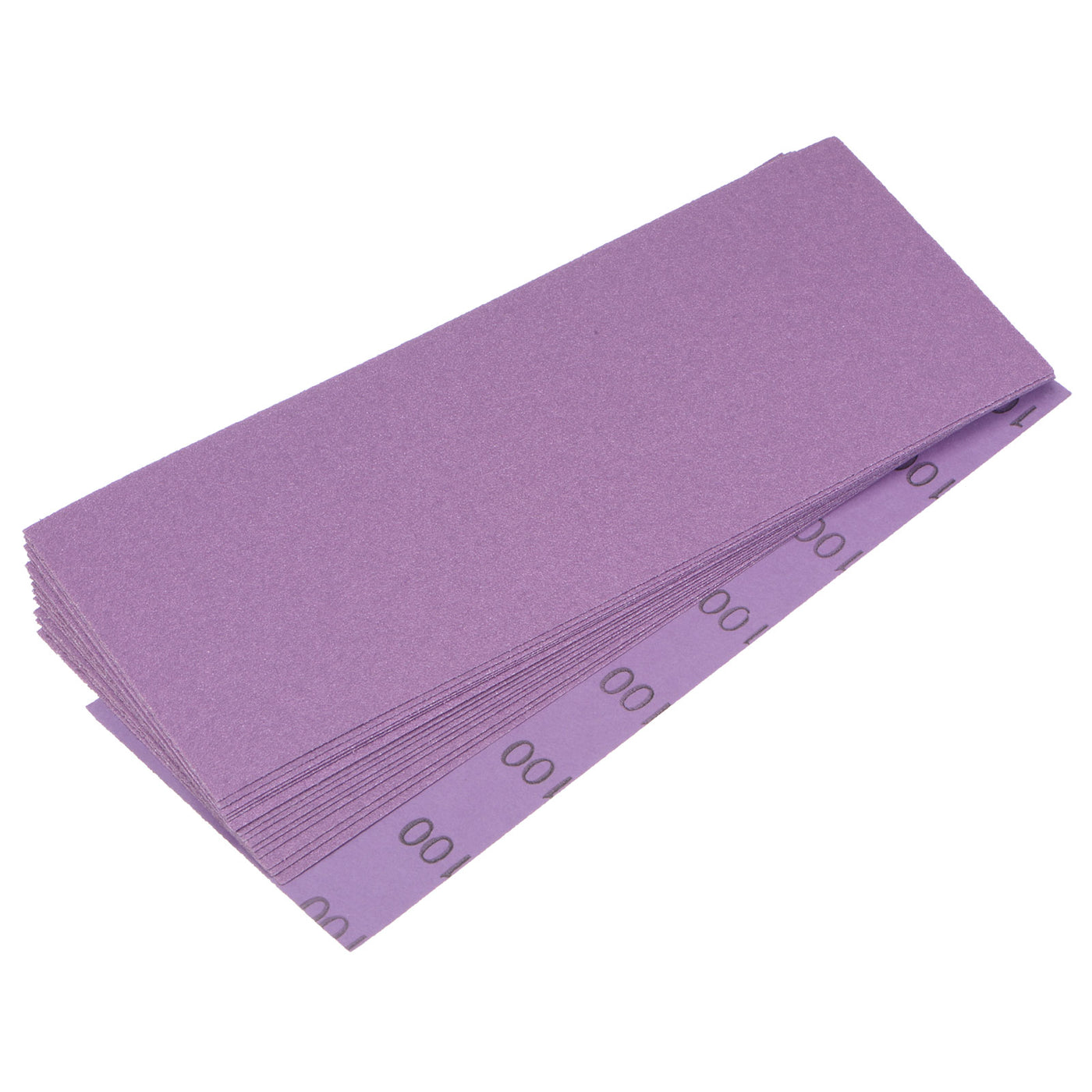 Uxcell Uxcell 15 Pcs Purple Sanding Sheets 60 Grit 9" x 3.7" Aluminum Oxide Sandpapers