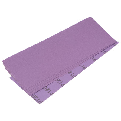 Harfington Uxcell 5 Pcs Purple Sanding Sheets 240 Grit 9" x 3.7" Aluminum Oxide Sandpapers