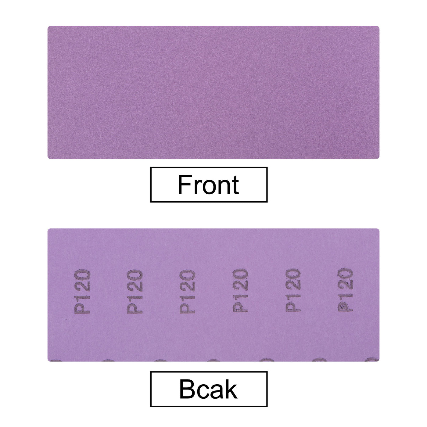 Uxcell Uxcell 10 Pcs Purple Sanding Sheets 60 Grit 9" x 3.7" Aluminum Oxide Sandpapers