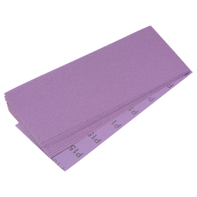 Harfington Uxcell 10 Pcs Purple Sanding Sheets 60 Grit 9" x 3.7" Aluminum Oxide Sandpapers