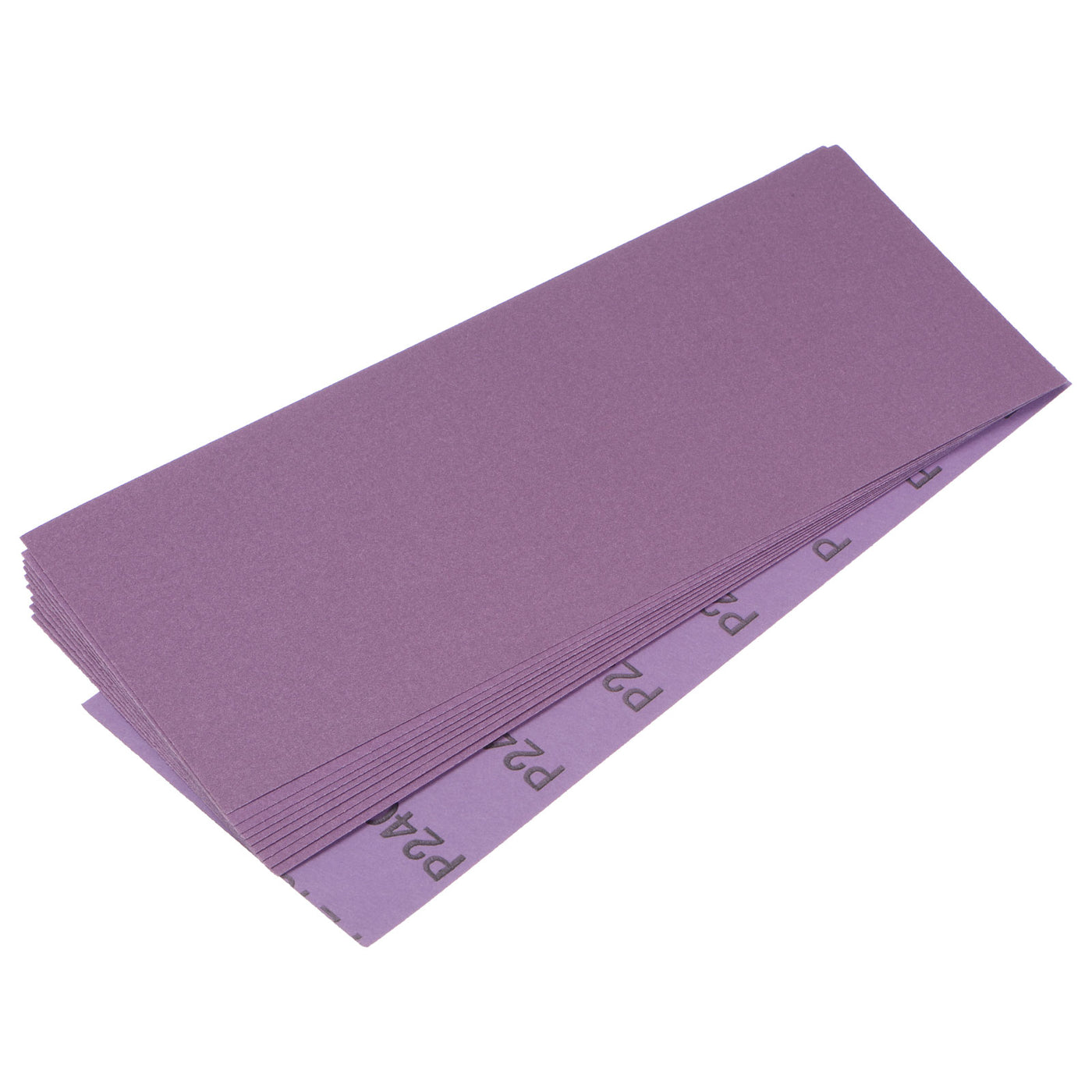 Uxcell Uxcell 10 Pcs Purple Sanding Sheets 60 Grit 9" x 3.7" Aluminum Oxide Sandpapers