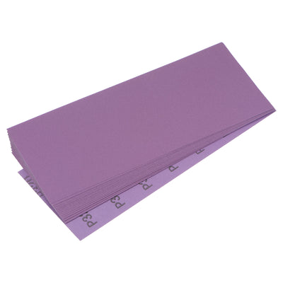 Harfington Uxcell 15 Pcs Purple Sanding Sheets 800 Grit 9" x 3.7" Aluminum Oxide Sandpapers