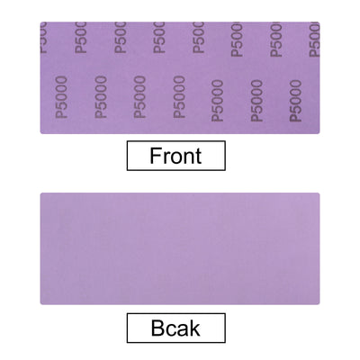 Harfington Uxcell 10 Pcs Purple Sanding Sheets 320 Grit 9" x 3.7" Aluminum Oxide Sandpapers