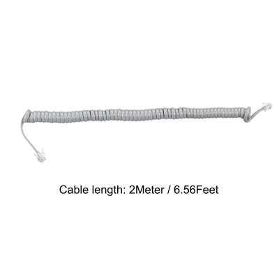Harfington Telephone Handset Cord, 4P4C Coiled Landline Phone Handset Cable for Home or Office