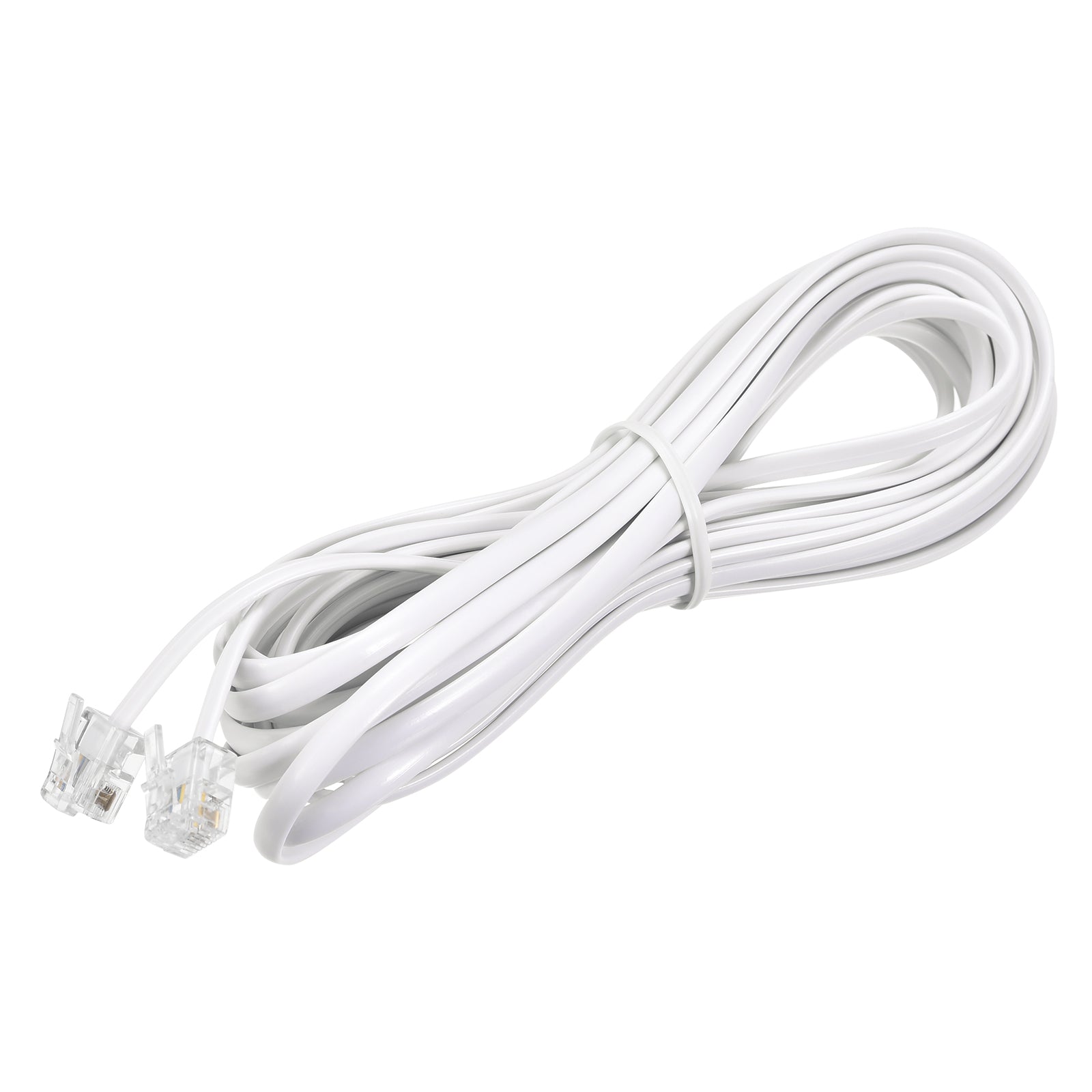 Phone Extension Cord Telephone Cable Phone Line Cord RJ11 6P4C Plugs ...