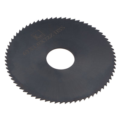 Harfington Uxcell 60mm Dia 16mm Arbor 1mm Thick 72 Tooth Nitriding Circular Saw Blade Cutter