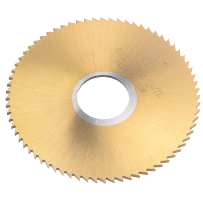 Harfington Uxcell 60mm Dia 16mm Arbor 2mm Thick 72 Tooth Titanium Coated Circular Saw Blade