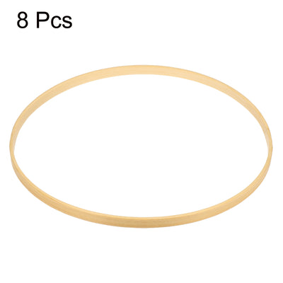 Harfington Wooden Bamboo Floral Hoops, Craft Rings for DIY Wedding Wreath Decor, Dream Catcher and Hanging Crafts