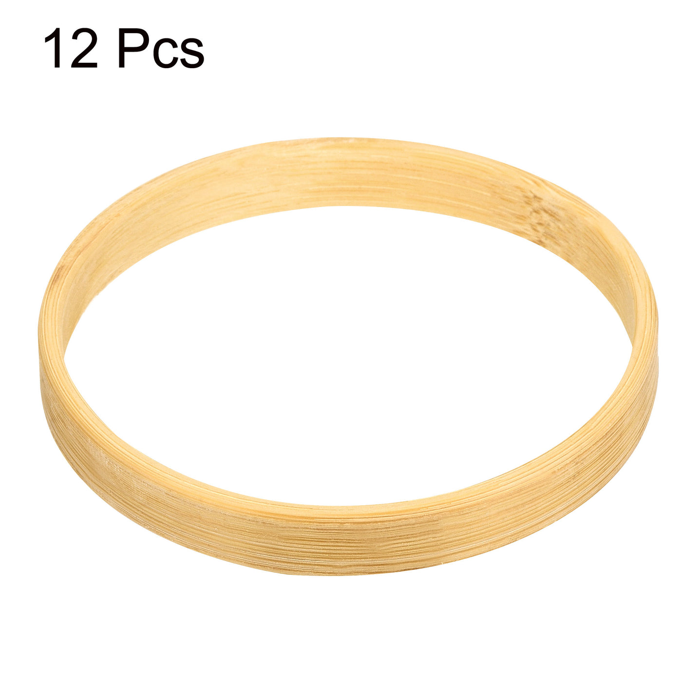 Harfington Wooden Bamboo Floral Hoop, Craft Rings for DIY Wedding Wreath Decor, Dream Catcher and Hanging Craft