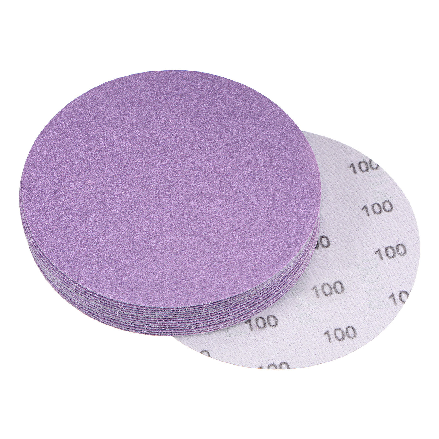 Uxcell Uxcell 15Pcs 5-Inch Purple Sanding Discs 10000 Grit Hook Loop Aluminum Oxide Sandpaper