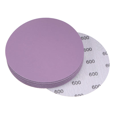 Harfington Uxcell 15Pcs 5-Inch Purple Sanding Discs 10000 Grit Hook Loop Aluminum Oxide Sandpaper