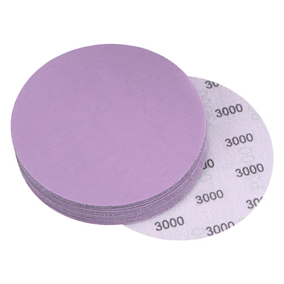 Harfington Uxcell 15Pcs 5-Inch Purple Sanding Discs 10000 Grit Hook Loop Aluminum Oxide Sandpaper