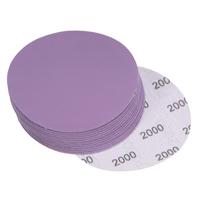 Harfington Uxcell 15Pcs 4-Inch Purple Sanding Discs 10000 Grit Hook Loop Aluminum Oxide Sandpaper