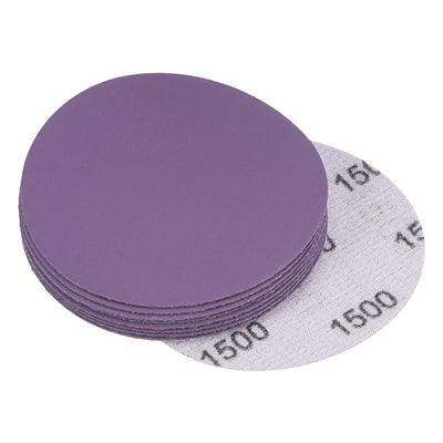 Uxcell Uxcell 10Pcs 3-Inch Purple Sanding Discs 7000 Grit Hook & Loop Aluminum Oxide Sandpaper