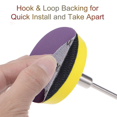 Harfington Uxcell Sanding Discs Hook & Loop Aluminum Oxide Sandpaper