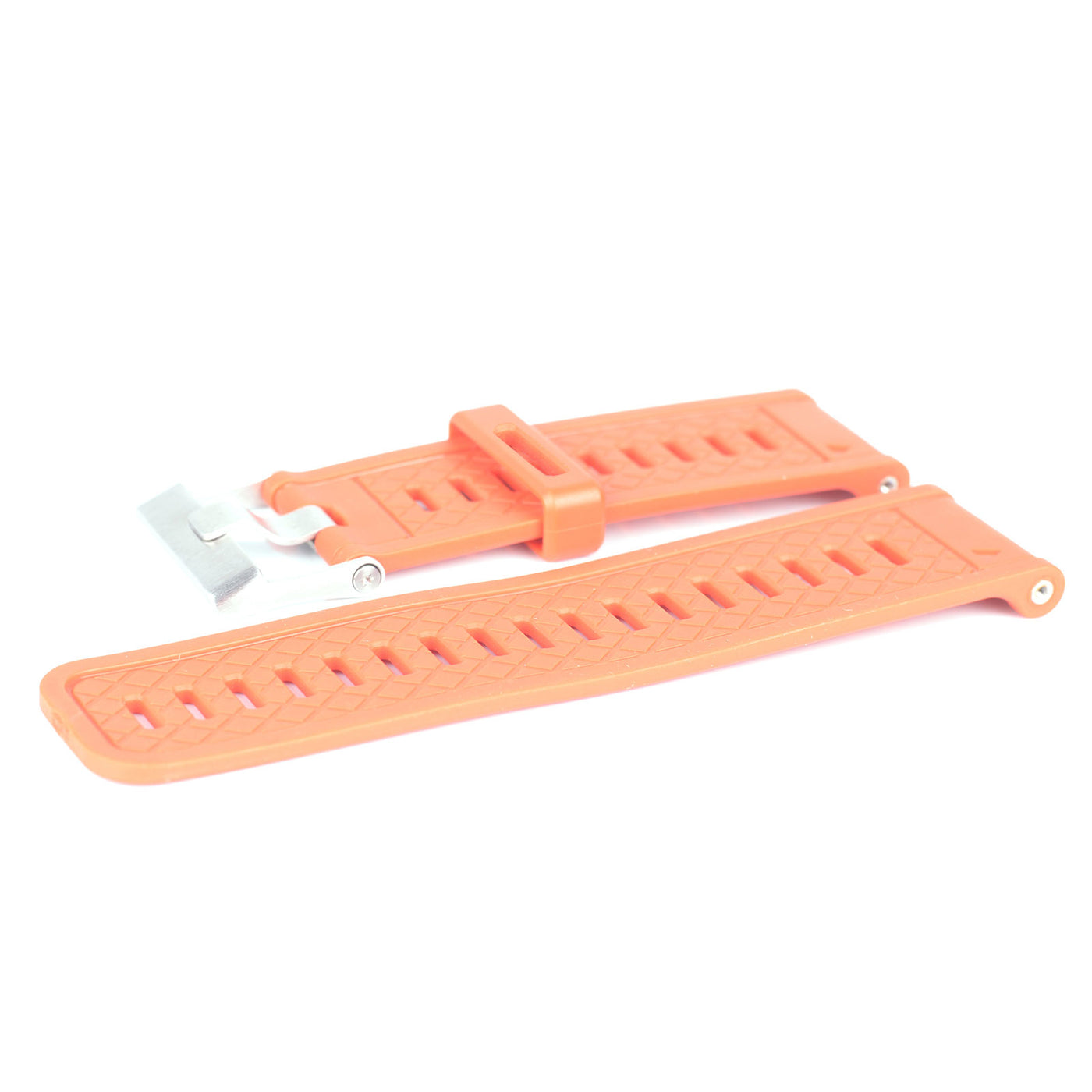 Uxcell Uxcell Watch Band Strap Loops Silicone for 18mm Width Watch Band, Dark Pink 2 Pcs