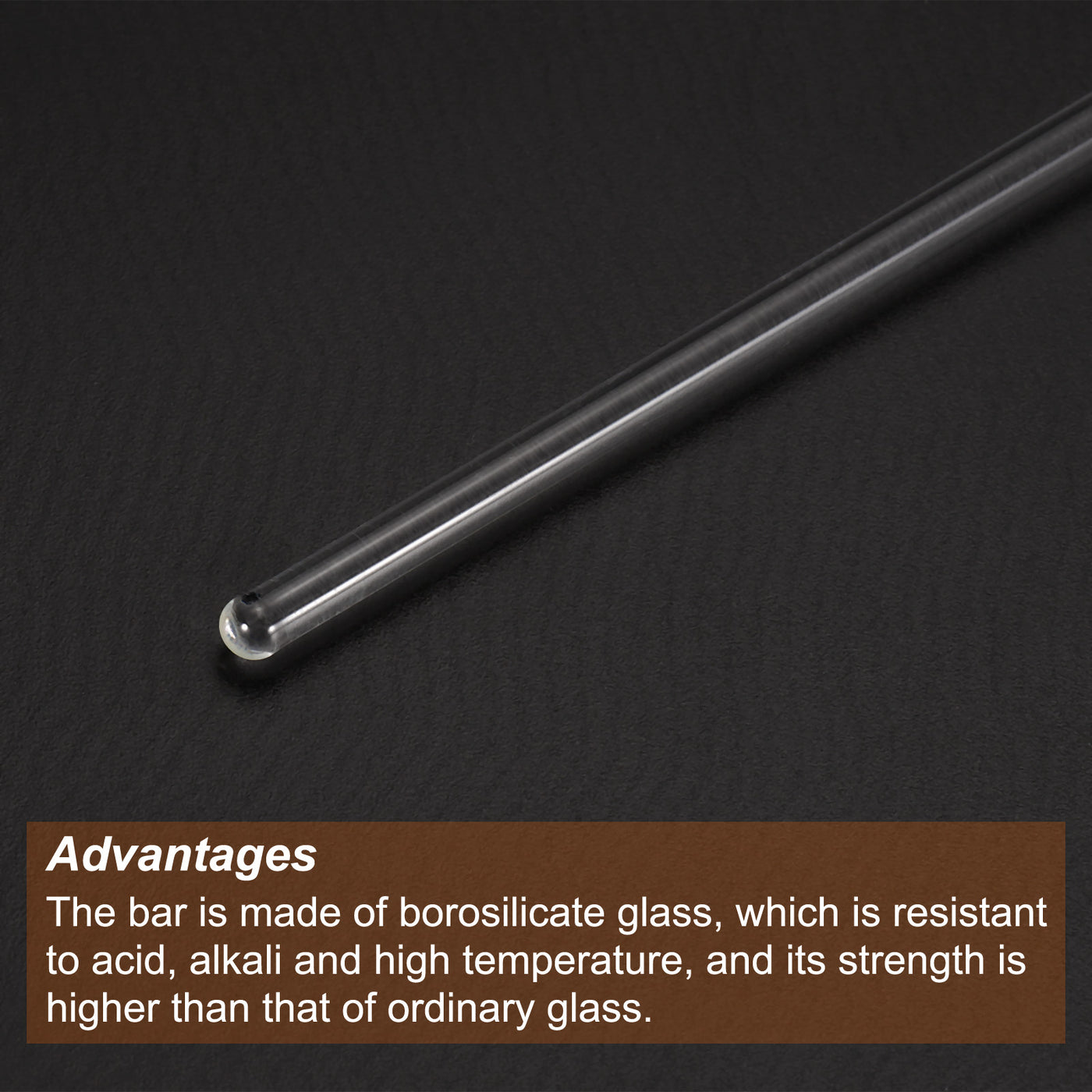 Harfington Borosilicate Glass Stick Length Stir Rod Mixing Tools
