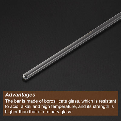 Harfington Borosilicate Glass Stick, Stir Rod Mixing Tools
